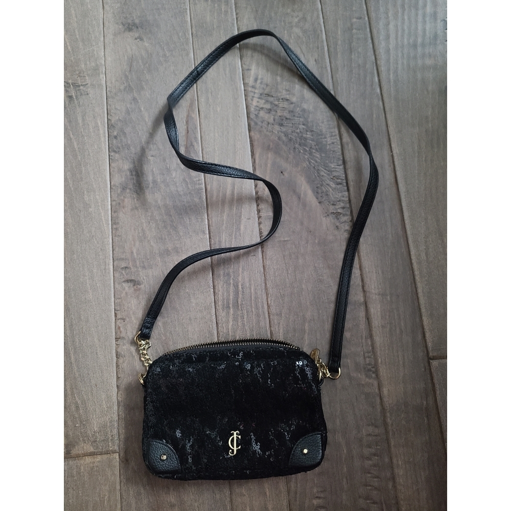 Juicy Couture Black Sequin Crossbody Bag
